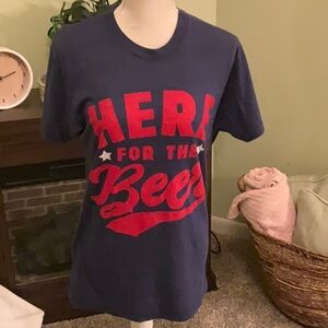 Men’s Size Medium “Here For The Beer” Cleveland Clothing Tee, Great Condition!